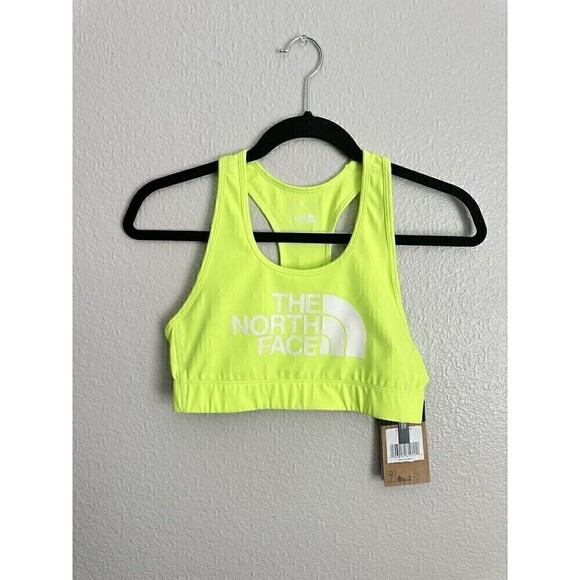 The North Face Other - The North Face Sports Bra Womens Size Medium Elevation Bra Neon Green Spell Out